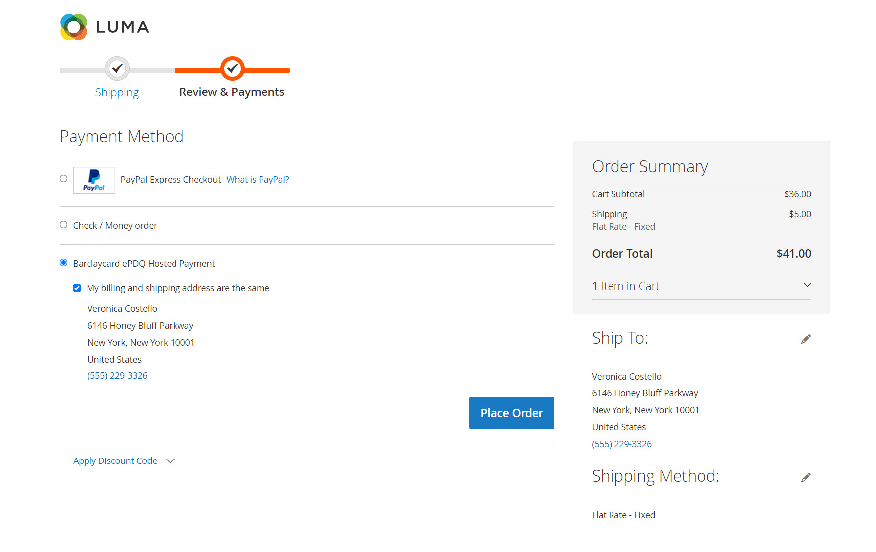 Magento 2 Barclaycard Hosted Payment Extension